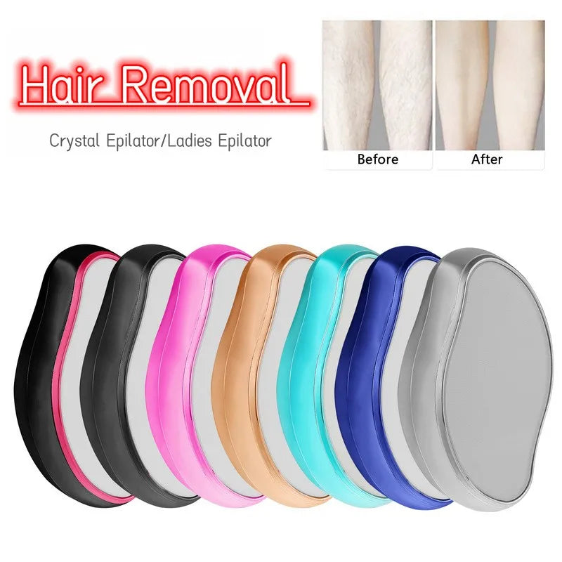 "Women's Painless Crystal Hair Remover - Safe and Easy Cleaning Depilation Tool"